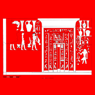 Drawings: G 7101: relief from Room E, W wall