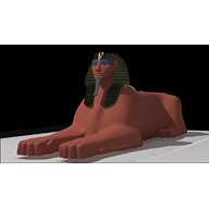 Sphinx Complex model: Site: Giza; View: Sphinx (model)