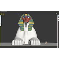 Sphinx Complex model: Site: Giza; View: Sphinx (model)