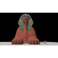 Sphinx Complex model: Site: Giza; View: Sphinx (model)