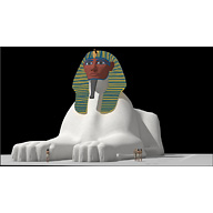 Sphinx Complex model: Site: Giza; View: Sphinx (model)