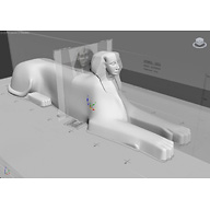 Sphinx Complex model: Site: Giza; View: Sphinx (model)