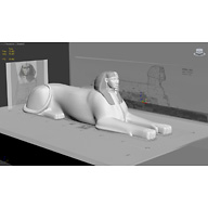 Sphinx Complex model: Site: Giza; View: Sphinx (model)