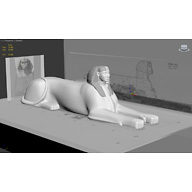 Sphinx Complex model: Site: Giza; View: Sphinx (model)