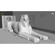 Sphinx Complex model: Site: Giza; View: Sphinx (model)