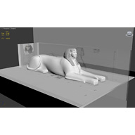 Sphinx Complex model: Site: Giza; View: Sphinx (model)