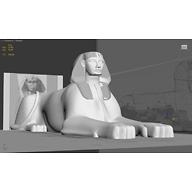 Sphinx Complex model: Site: Giza; View: Sphinx (model)