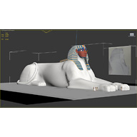 Sphinx Complex model: Site: Giza; View: Sphinx (model)