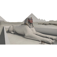 Sphinx Complex model: Site: Giza; View: Sphinx (model)