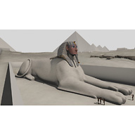 Sphinx Complex model: Site: Giza; View: Sphinx (model)