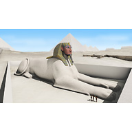 Sphinx Complex model: Site: Giza; View: Sphinx (model)