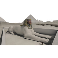 Sphinx Complex model: Site: Giza; View: Sphinx (model)