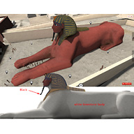 Sphinx Complex model: Site: Giza; View: Sphinx (model)