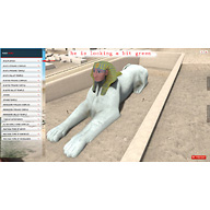 Sphinx Complex model: Site: Giza; View: Sphinx (model)