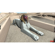 Sphinx Complex model: Site: Giza; View: Sphinx (model)
