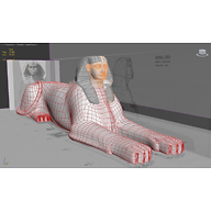 Sphinx model: Site: Giza; View: Sphinx (model)